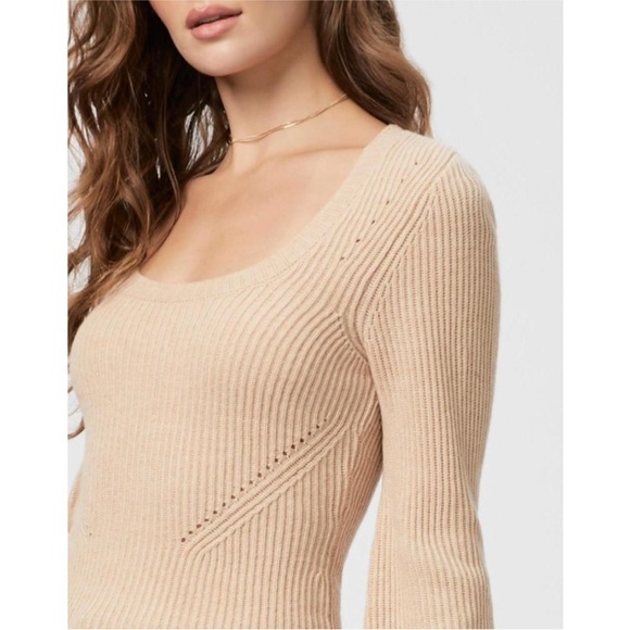 NEW Paige Virtue Scoop Neck Ribbed Sweater - Picture 5 of 15